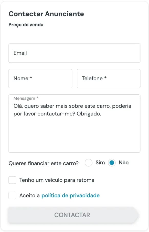 Contactar um vendedor na Carmine.pt