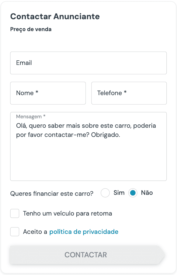 Contactar um vendedor na Carmine.pt